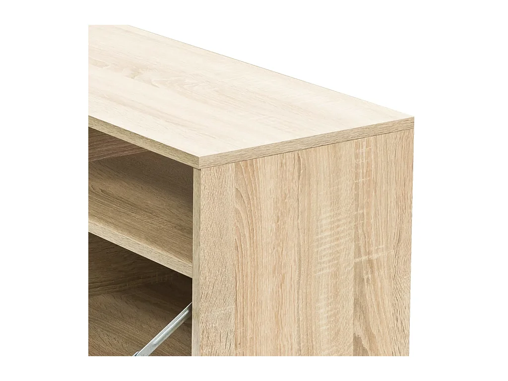 Mueble de TV | Mueble de salón 2 piezas madera de ingeniería roble 95x35x36 cm