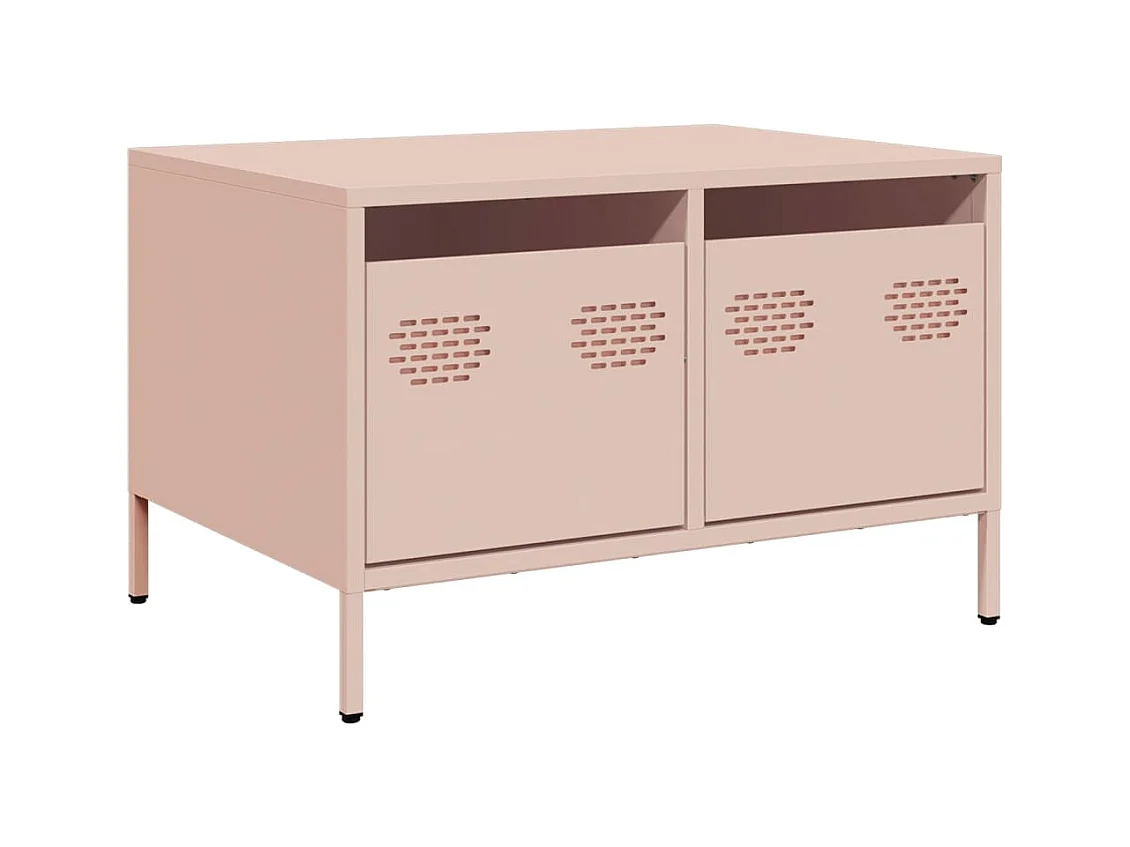 Tv-meubel | Tv-Bank | TV-kast68x50x43,5 cm koudgewalst staal roze