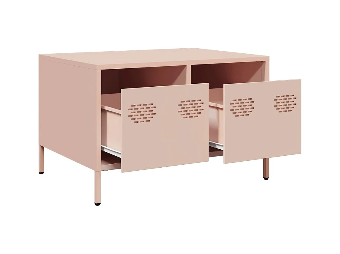 Tv-meubel | Tv-Bank | TV-kast68x50x43,5 cm koudgewalst staal roze