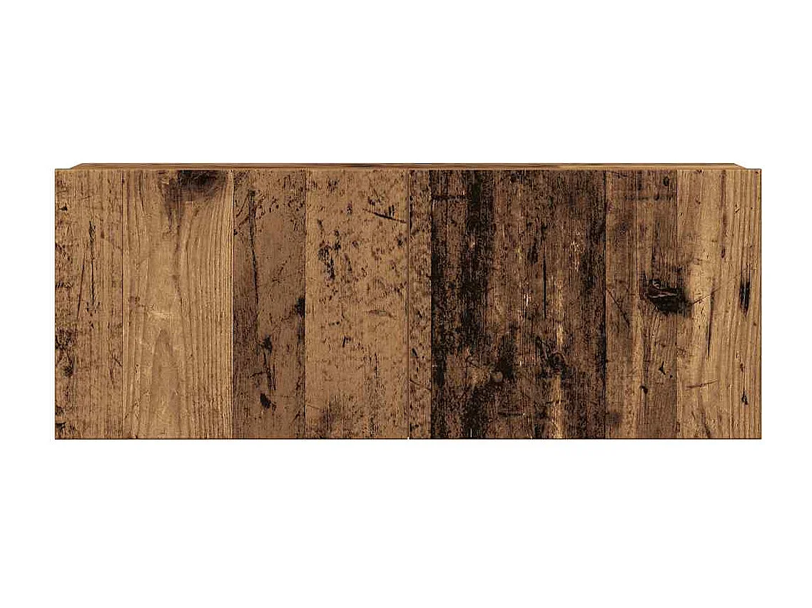 Ensemble de meuble TV | Banc TV | Armoire TV mural 4 pcs vieux bois bois d'ingénierie