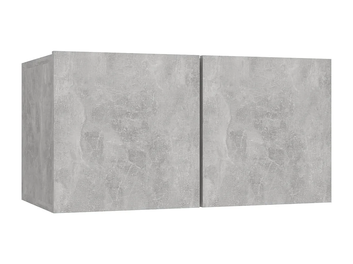 Ensemble de meuble TV | Banc TV | Armoire TV 6 pcs Gris béton Bois d'ingénierie