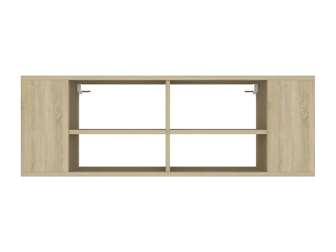 Tv-wandmeubel | TV-kast | Tv-Bank 102x35x35 cm bewerkt hout sonoma eikenkleurig