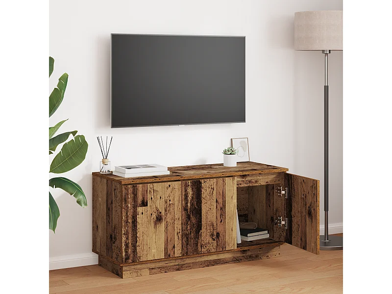 Meuble TV | Banc TV | Armoire TV Bois ancien 100x38x49 cm Bois d'ingénierie