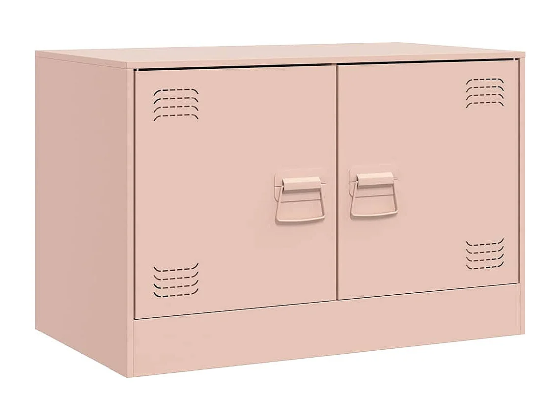 Meubles TV | Bancs TV | Armoires TV 2 pcs rose 67x39x44 cm acier
