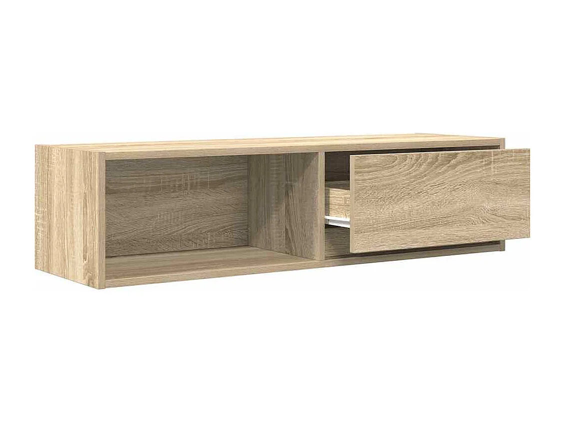 Tv-meubel | Tv-Bank | TV-kast100x31x25,5 cm bewerkt hout sonoma eikenkleurig