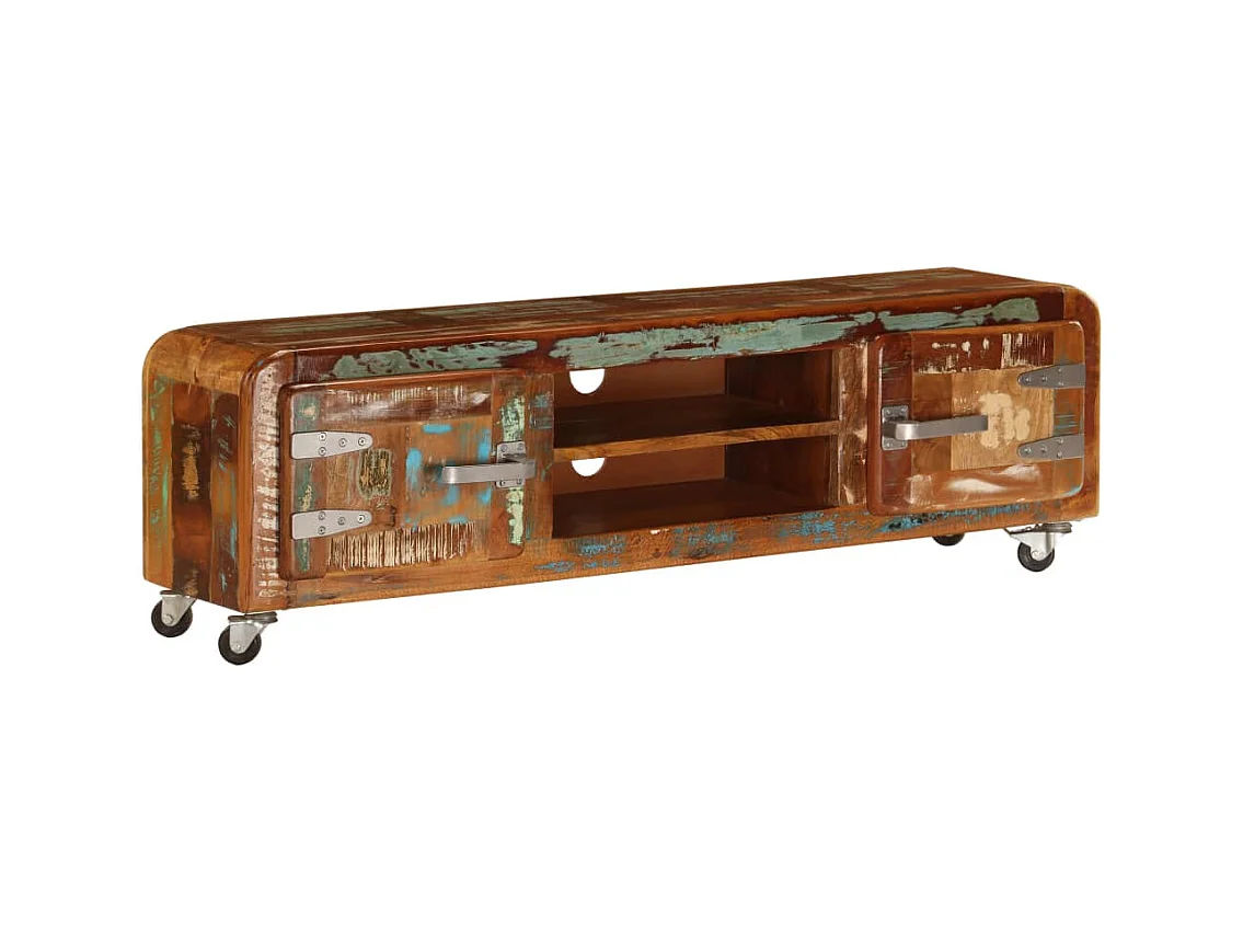 Meuble TV | Banc TV | Armoire TV 120x30x36 cm Bois de récupération massif