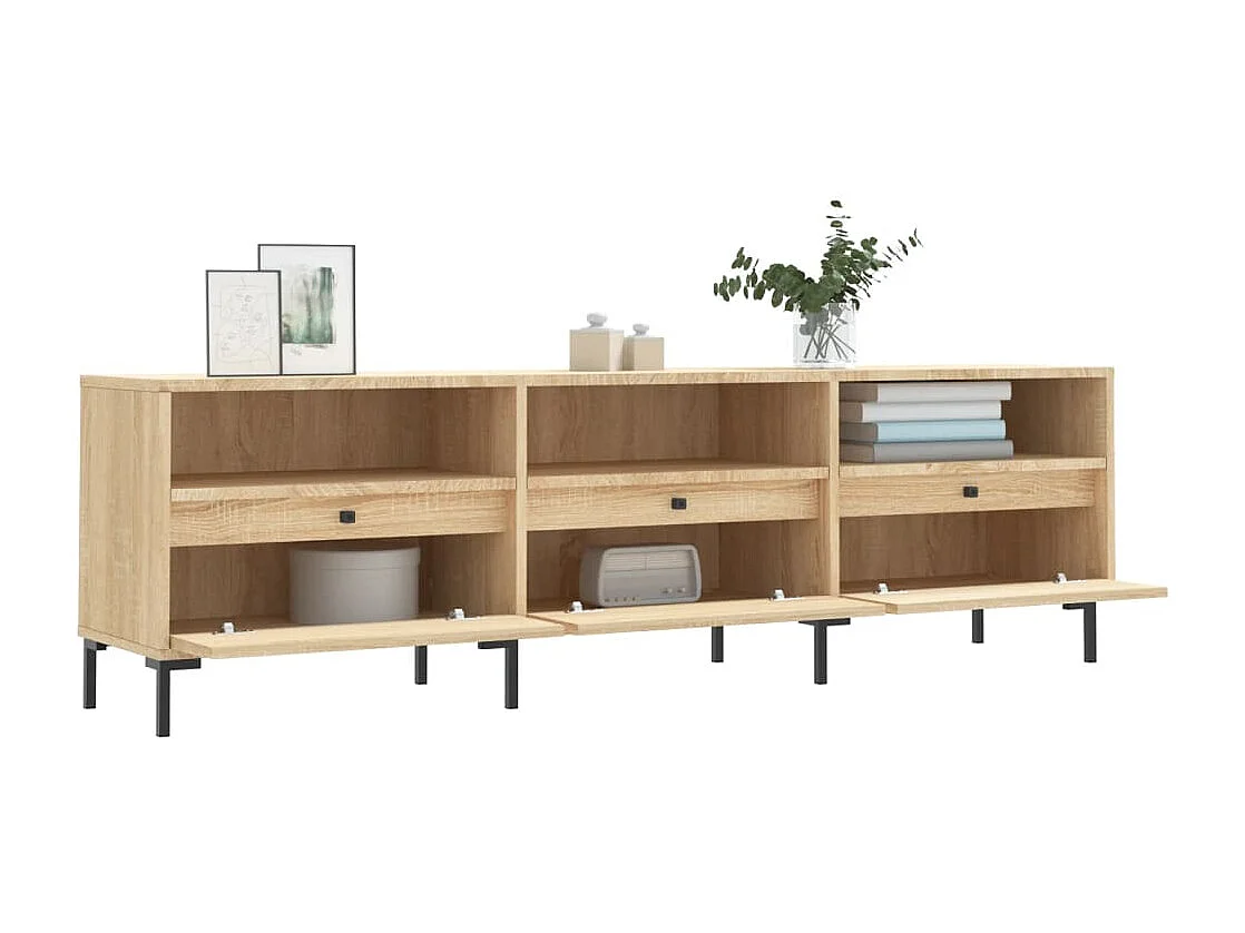 Mueble de TV | Mueble de salón madera contrachapada roble Sonoma 150x30x44,5 cm