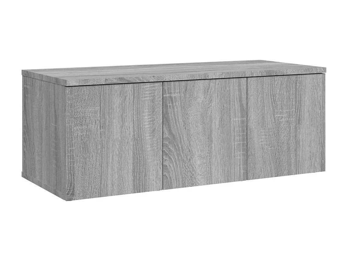 Mueble de TV | Mueble de salón madera contrachapada gris Sonoma 80x34x30 cm