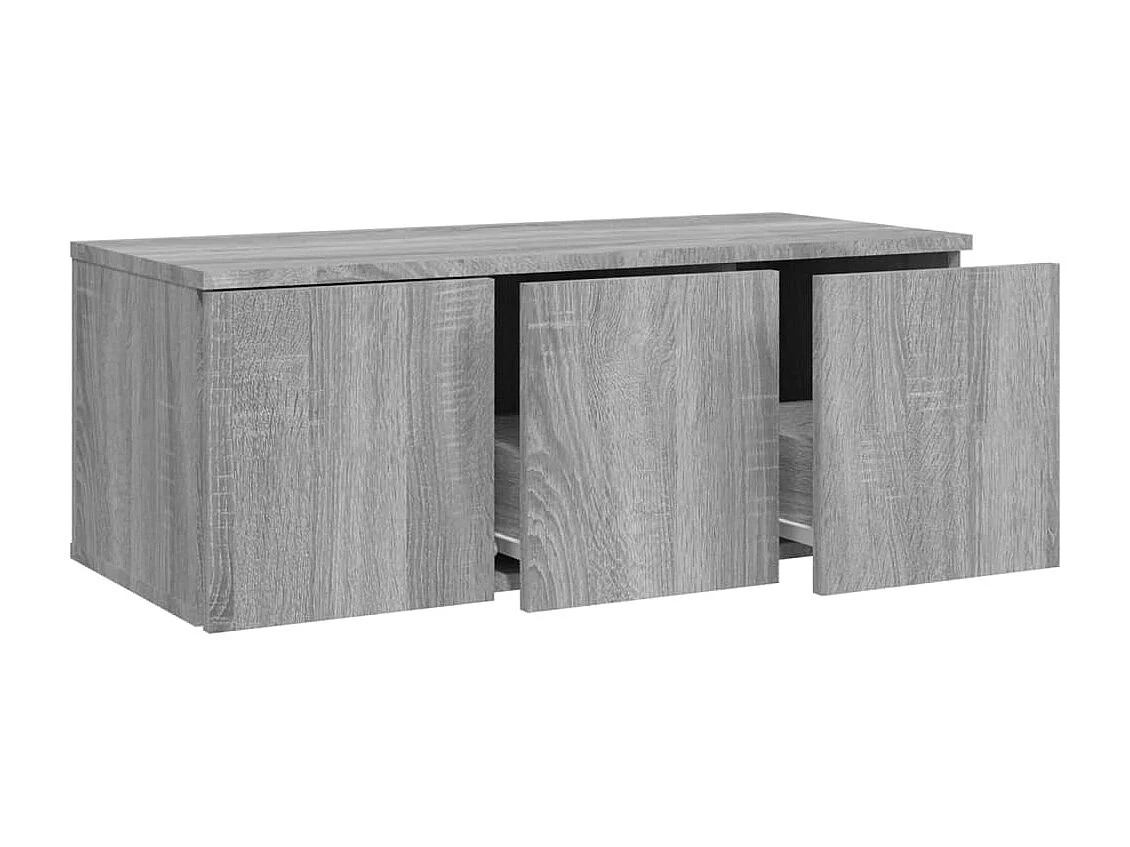 Meuble TV | Banc TV | Armoire TV Sonoma gris 80x34x30 cm Bois d'ingénierie