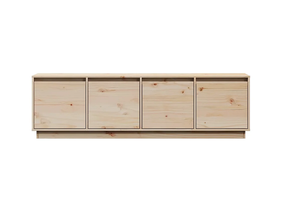 Mueble de TV | Mueble de salón de madera maciza de pino 156x37x45 cm