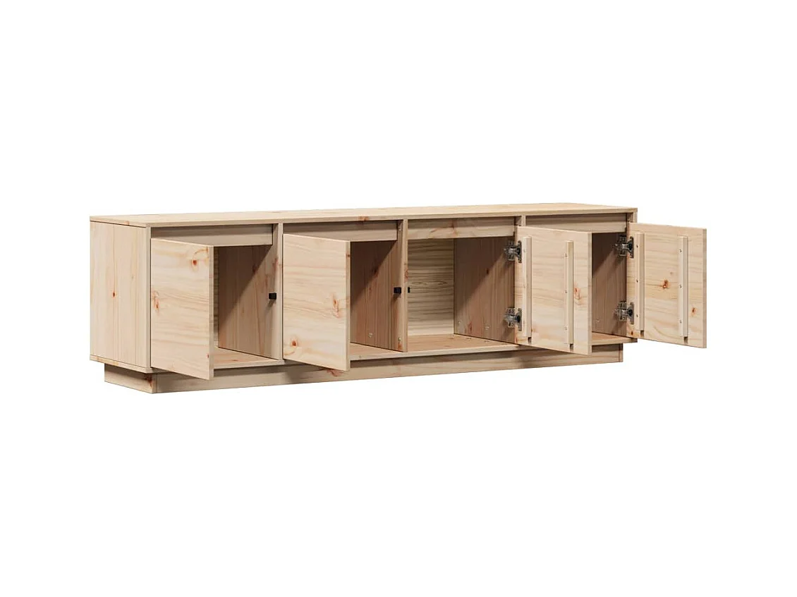 Mueble de TV | Mueble de salón de madera maciza de pino 156x37x45 cm
