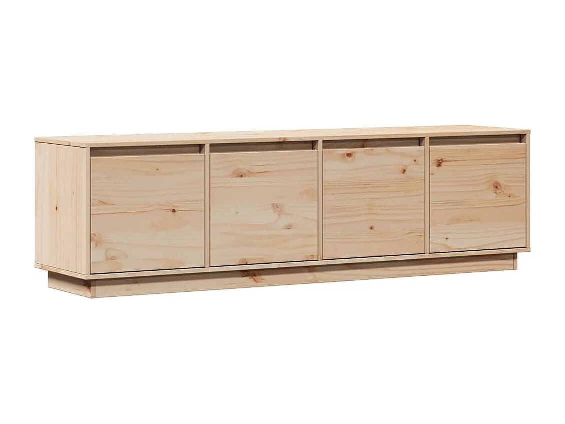 Mueble de TV | Mueble de salón de madera maciza de pino 156x37x45 cm