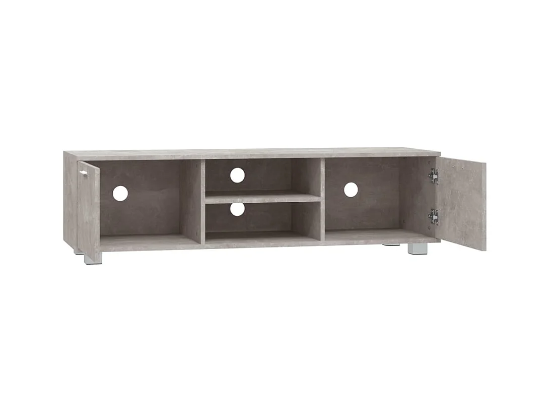 Mueble para TV  | Gabinete de TV |  Mueble de salón madera contrachapada gris hormigón 140x40,5x35cm