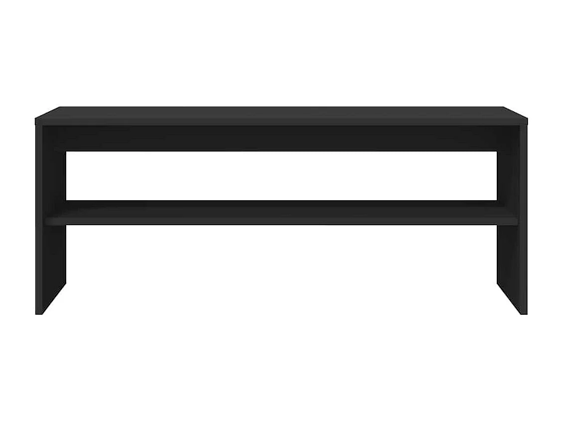 Mueble para TV  | Gabinete de TV |  Mueble de salón madera contrachapada negro100x40x40 cm