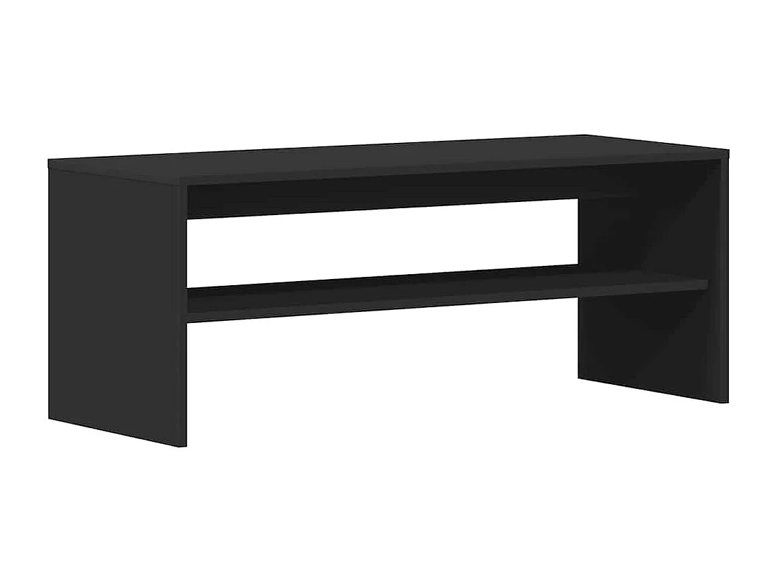 Mueble para TV  | Gabinete de TV |  Mueble de salón madera contrachapada negro100x40x40 cm