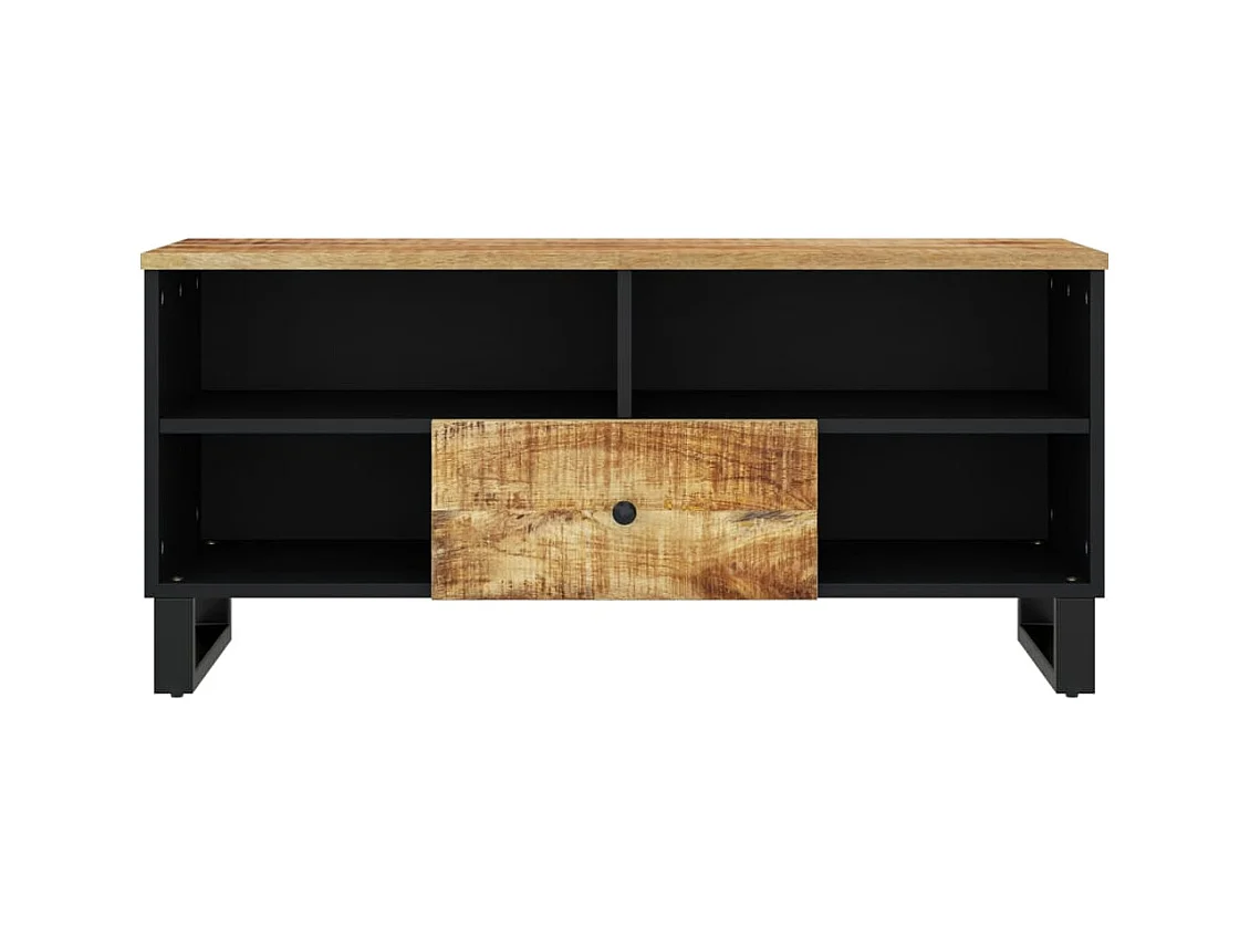 Mueble de TV | Mueble de salón madera mango y madera contrachapada 100x33x46 cm