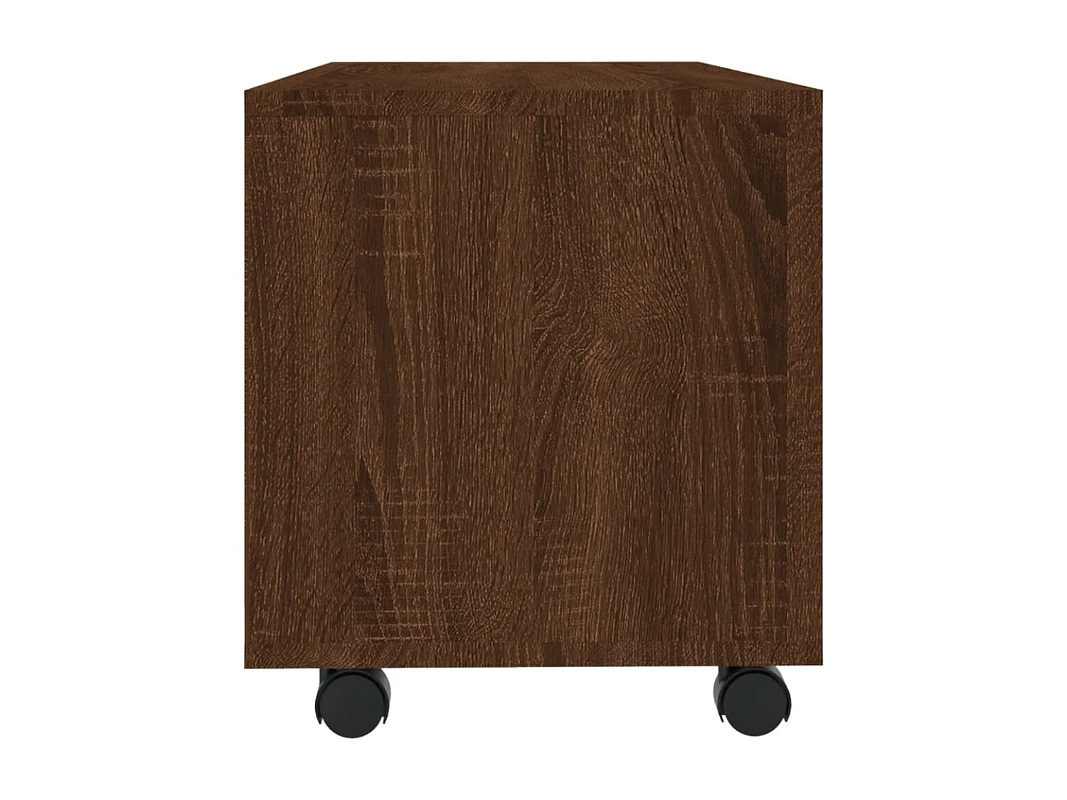 Meuble TV | Banc TV | Armoire TV sur roulettes Chêne marron 90x35x35cm Bois ingénierie