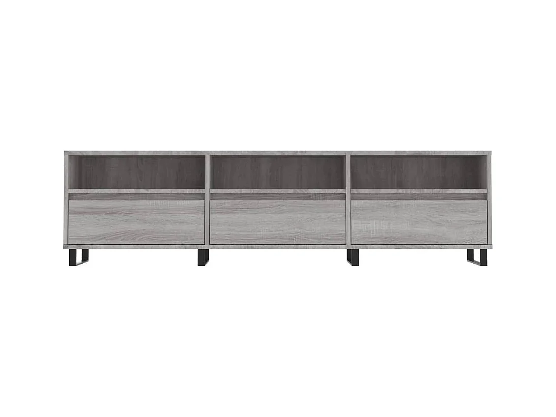 Mueble para TV  | Gabinete de TV |  Mueble de salón madera contrachapada gris Sonoma 150x30x44,5 cm