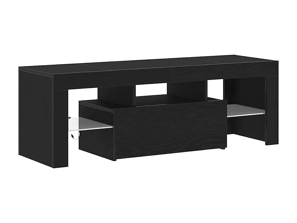 Gabinete de TV | Mueble de TV | Mueble de salón Negro 120 x 35 x 40 cm Madera contrachapada