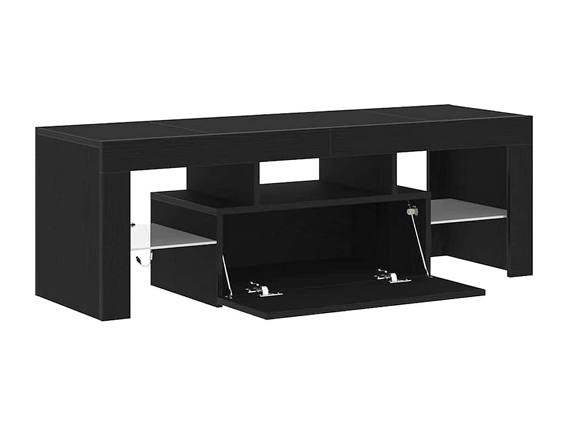Gabinete de TV | Mueble de TV | Mueble de salón Negro 120 x 35 x 40 cm Madera contrachapada