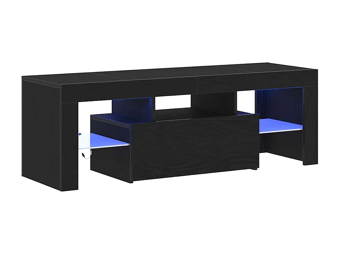 Gabinete de TV | Mueble de TV | Mueble de salón Negro 120 x 35 x 40 cm Madera contrachapada