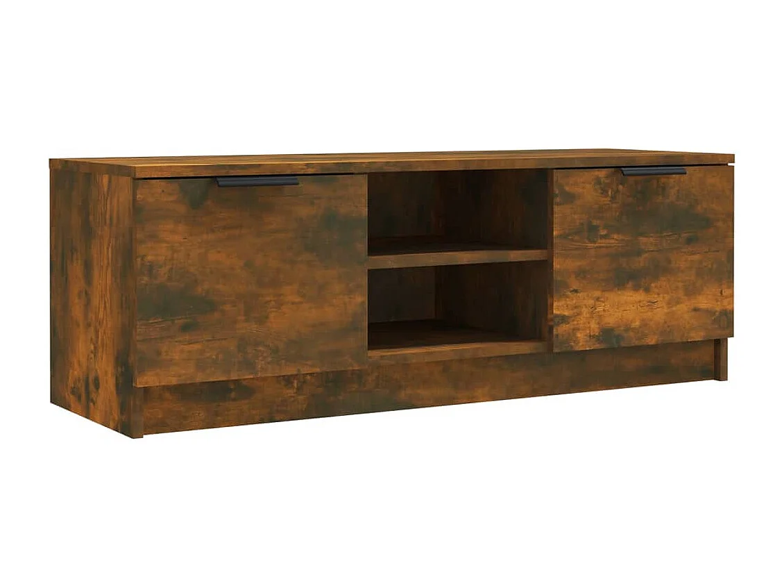Mueble de TV | Mueble de salón madera contrachapada roble ahumado 102x35x36,5 cm