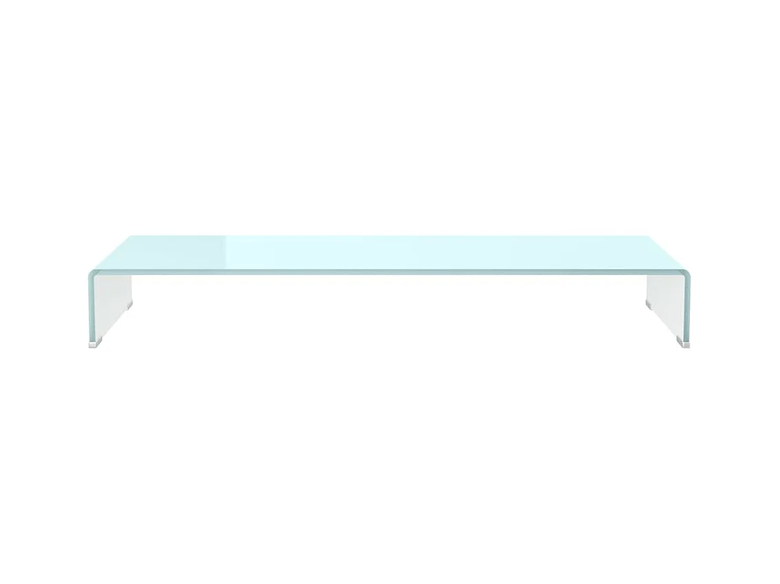 Mueble TV | Elevador de monitor cristal verde 100x30x13 cm