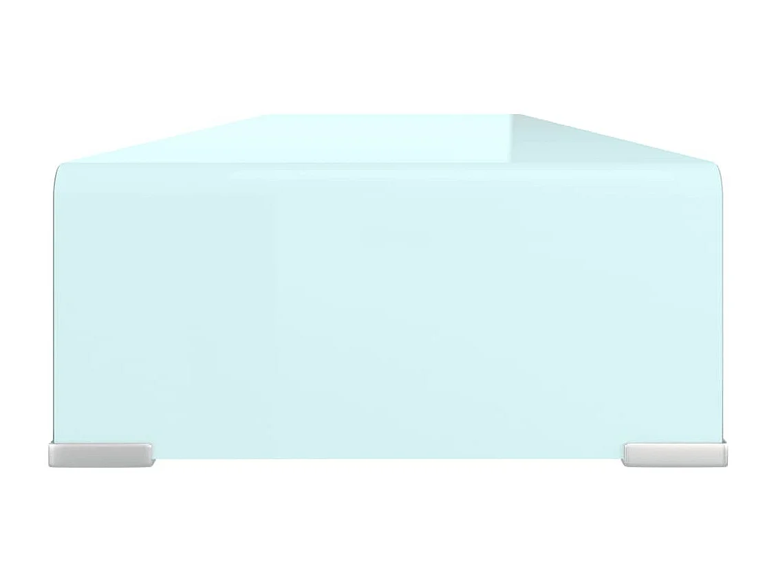 Mueble TV | Elevador de monitor cristal verde 100x30x13 cm