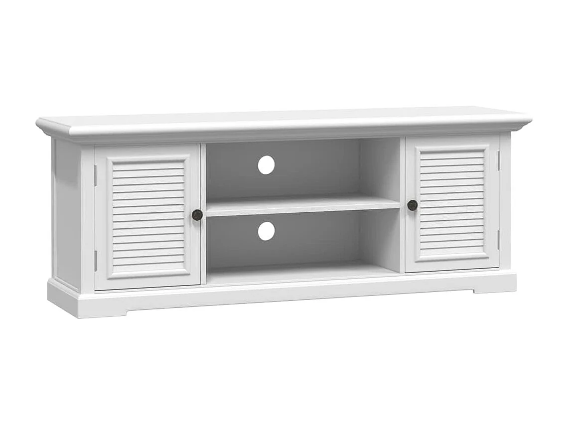 Meuble TV | Banc TV | Armoire TV blanc 110x30x41 cm bois d'ingénierie