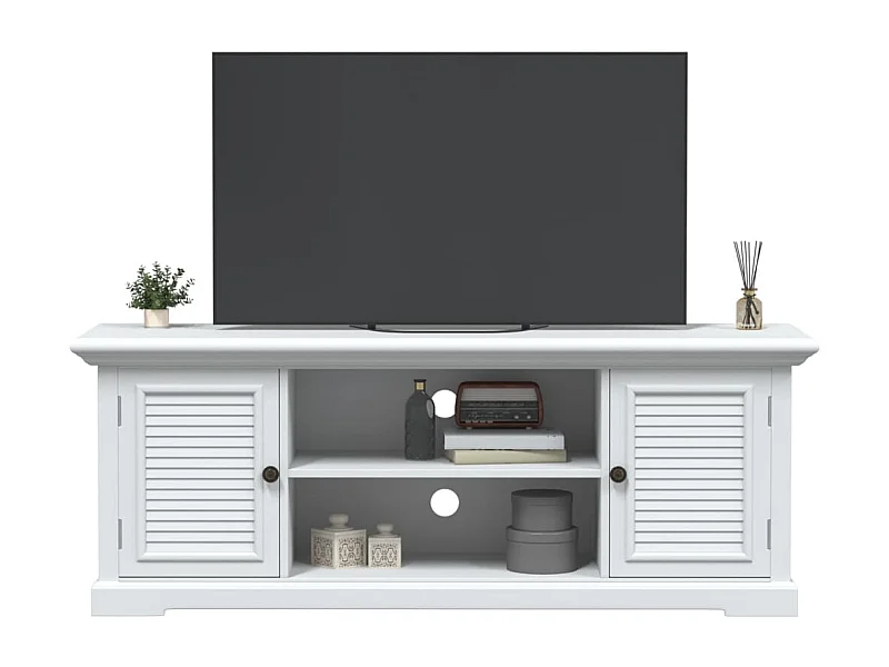 Meuble TV | Banc TV | Armoire TV blanc 110x30x41 cm bois d'ingénierie