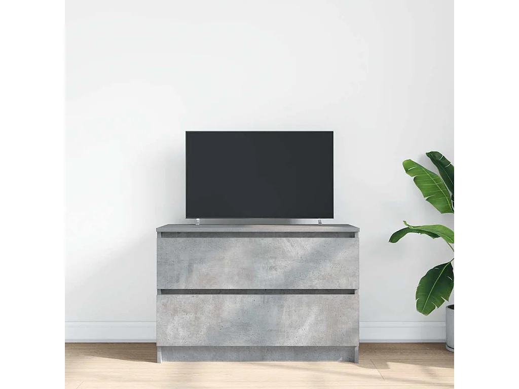 Tv-meubel | Tv-Bank | TV-kast80x35x54 cm spaanplaat betongrijs