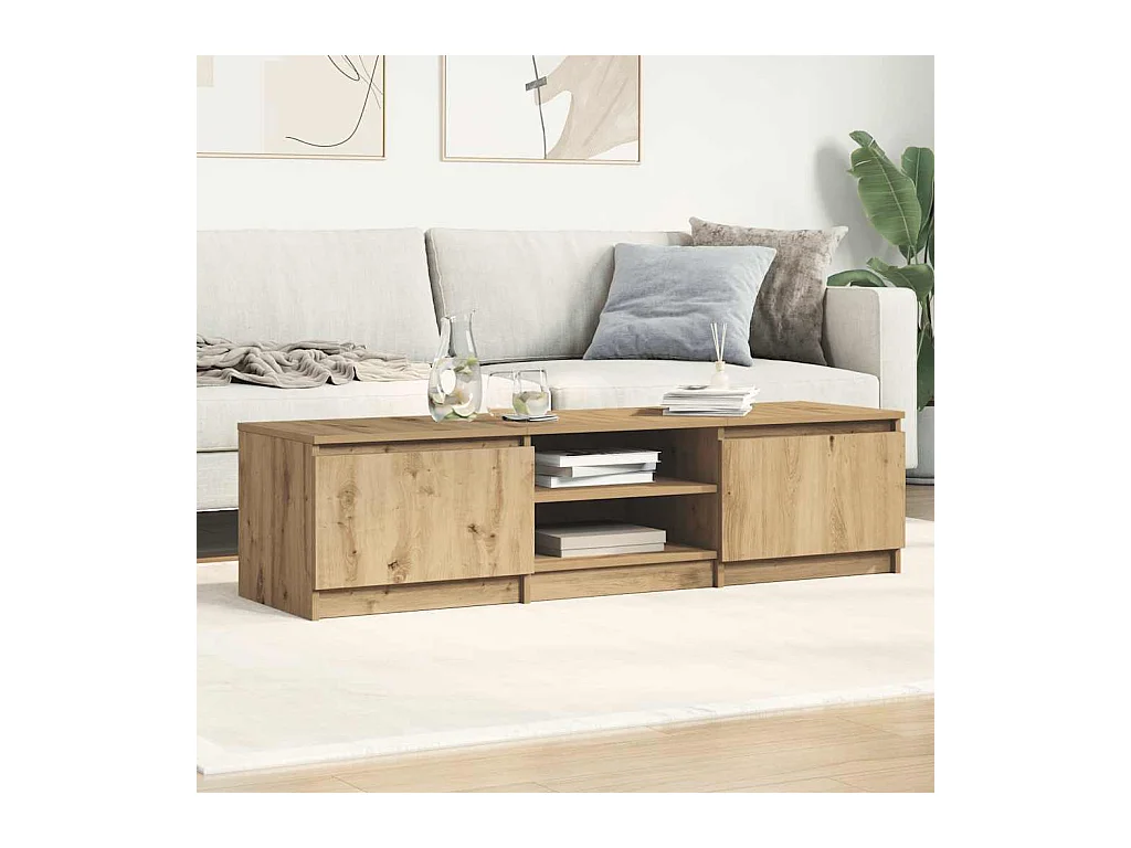 Mueble de TV | Mueble de salón madera de ingeniería roble artisan 140x40x36 cm