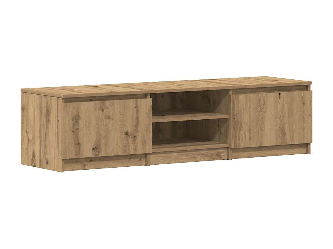 Meuble TV | Banc TV | Armoire TV chêne artisanal 140x40x36 cm bois d'ingénierie