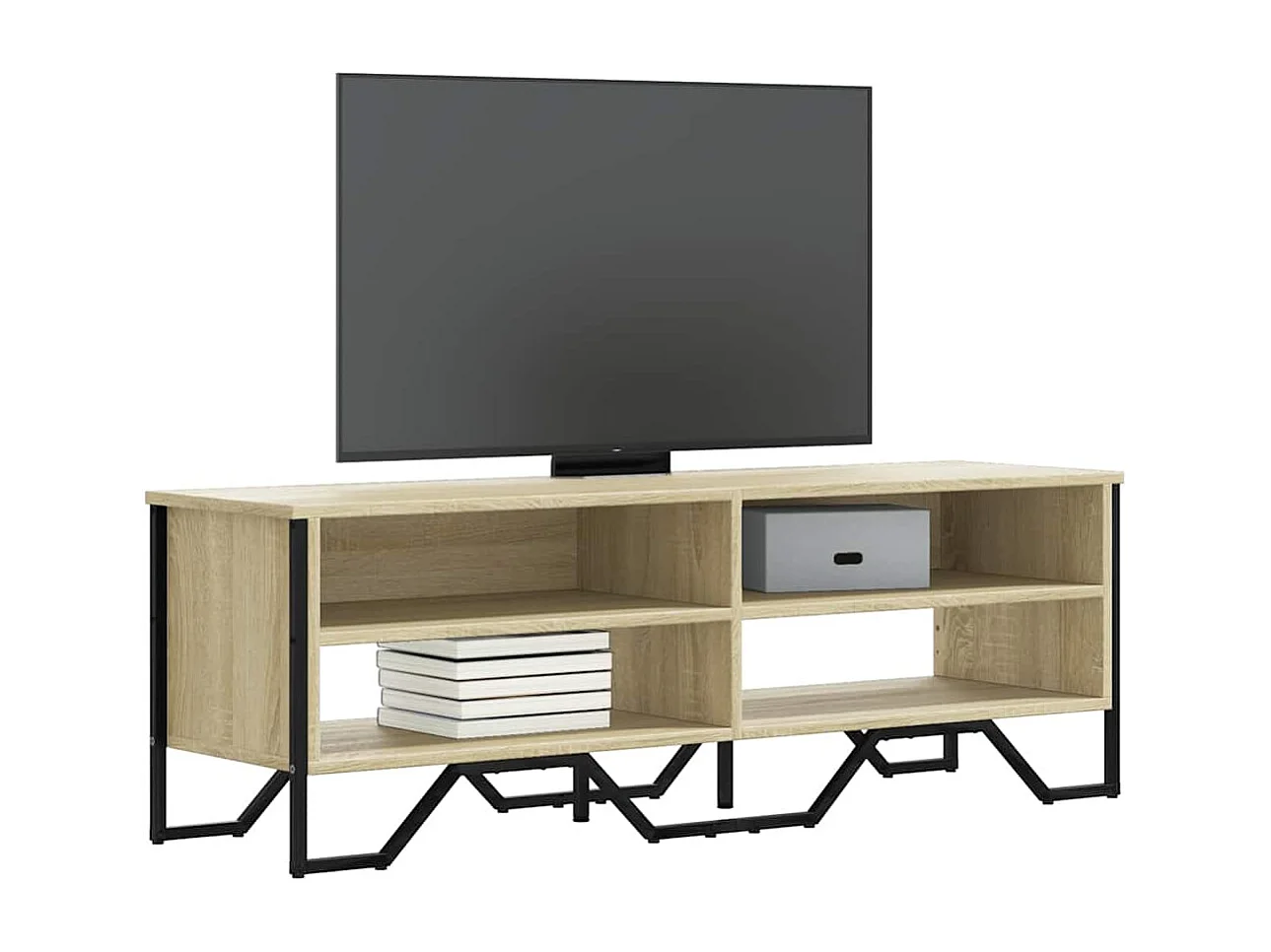 Mueble de TV | Mueble de salón madera de ingeniería roble Sonoma 122x34x41 cm