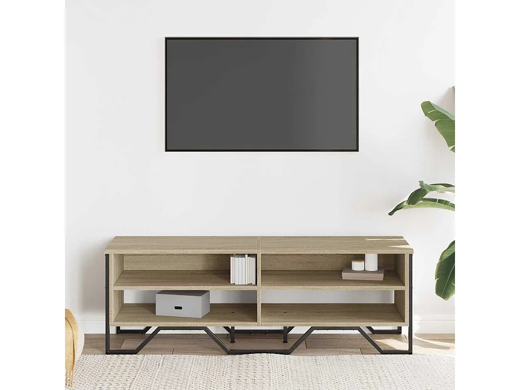 Mueble de TV | Mueble de salón madera de ingeniería roble Sonoma 122x34x41 cm