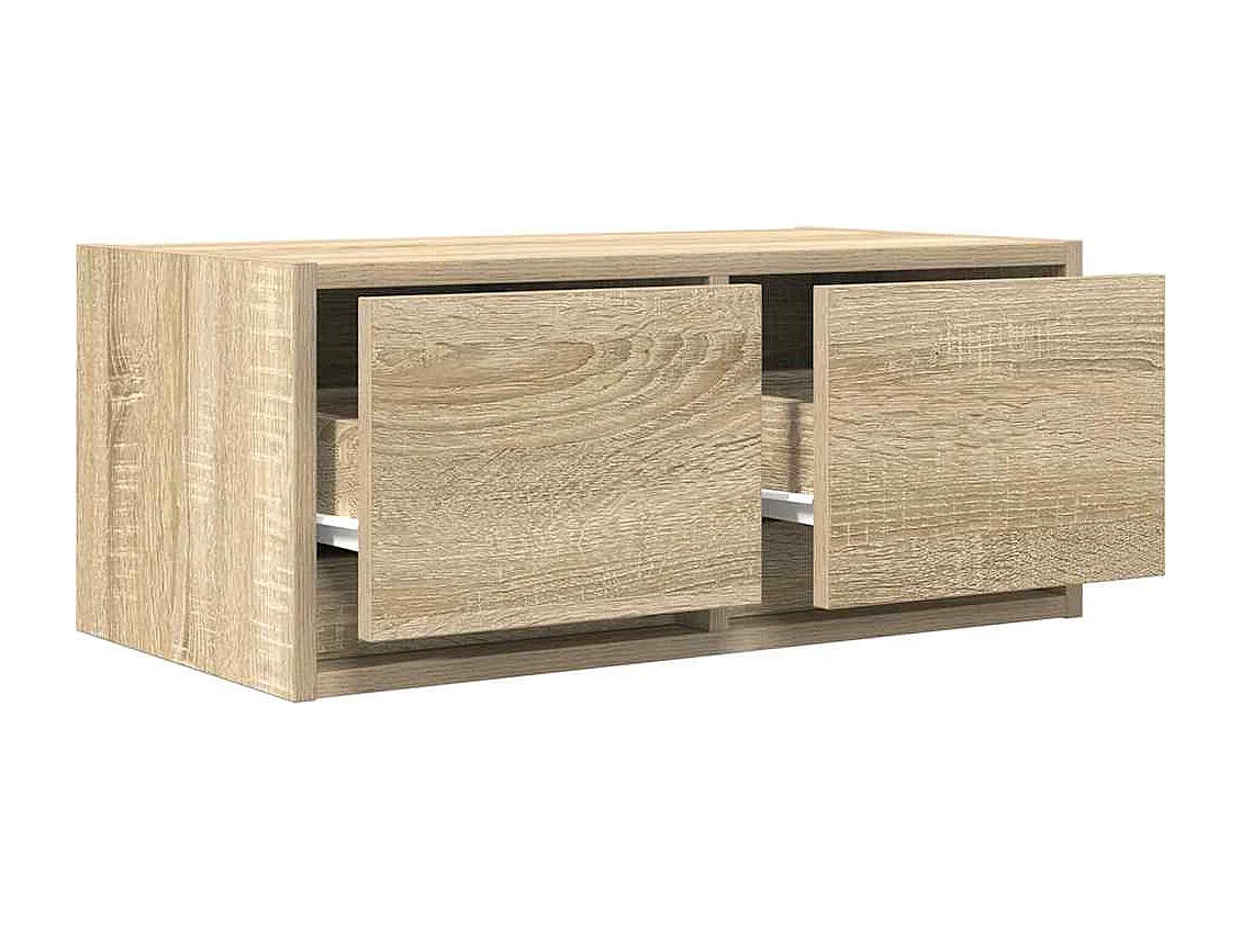 Tv-meubelen | Tv-Banken | TV-kasten 2 st 60x31x25,5 cm bewerkt hout sonoma eikenkleurig