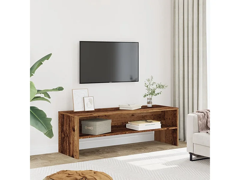 Meuble TV | Banc TV | Armoire TV vieux bois 120x40x40 cm bois d'ingénierie