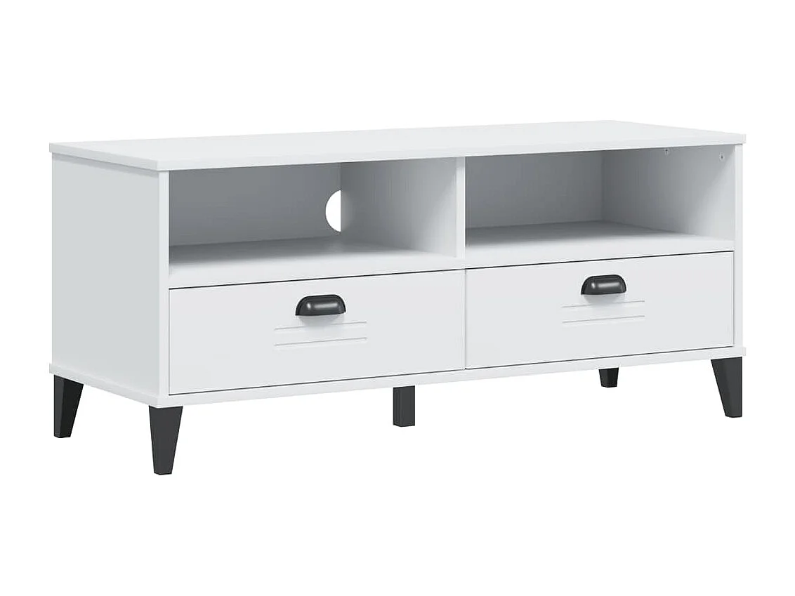 Mueble para TV  | Gabinete de TV |  Mueble de salón VIKEN madera de ingeniería blanco