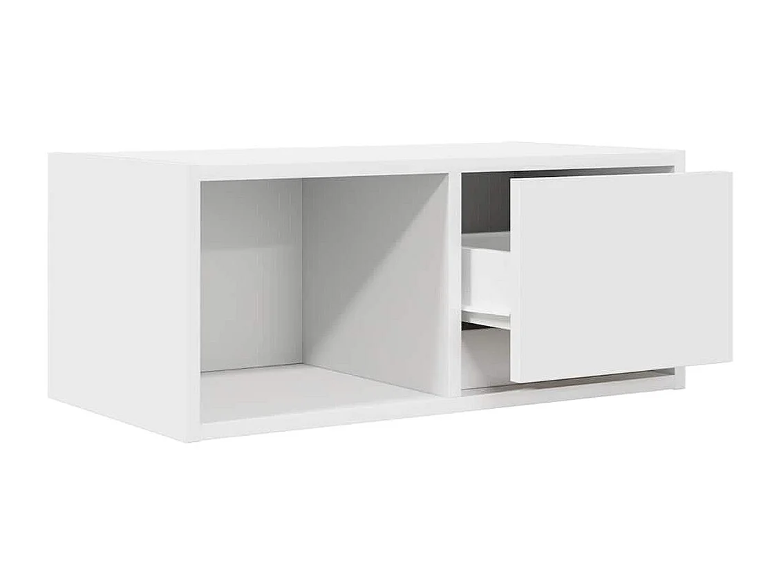 Tv-meubel | Tv-Bank | TV-kast60x31x25,5 cm bewerkt hout wit