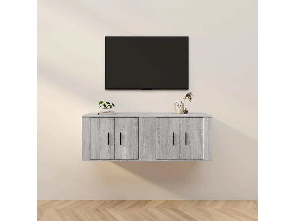 Meubles TV | Bancs TV | Armoires TV muraux 2 pcs sonoma gris 57x34,5x40 cm