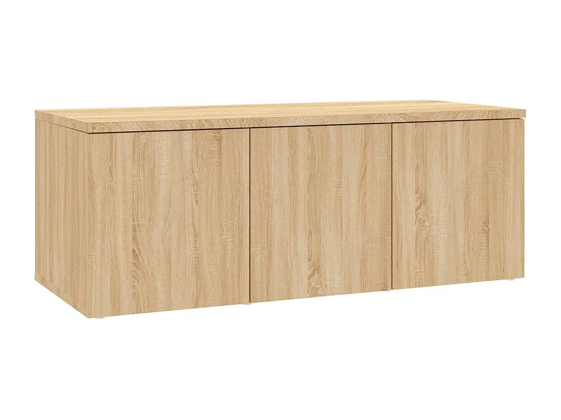 Mueble de TV | Mueble de salón madera contrachapada color roble 80x34x30 cm
