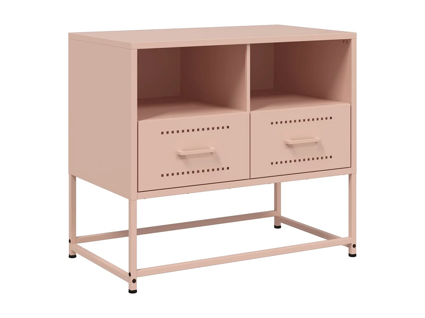 Meuble TV | Banc TV | Armoire TV rose 68x39x60,5 cm acier