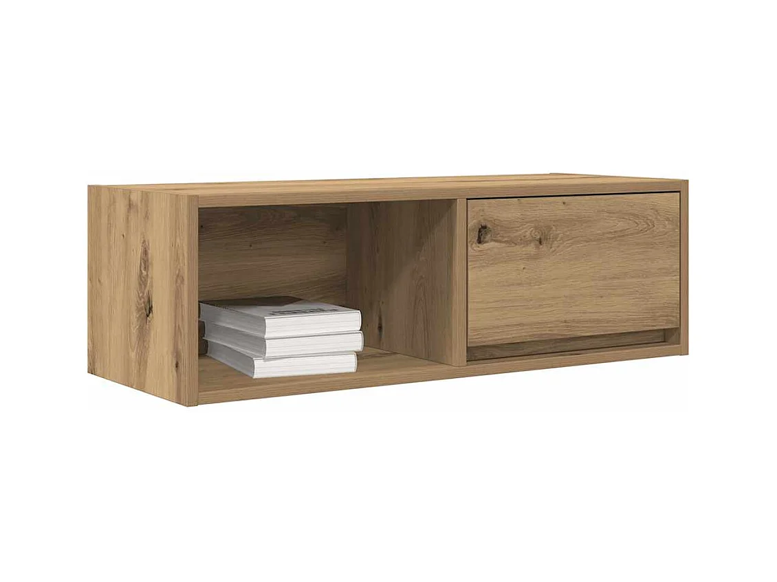 muebles para TV  | Gabinetes de TV |  Muebles de salón 2 uds madera roble artisan 80x31x25,5 cm