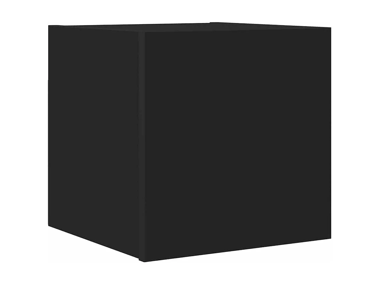Mueble TV | Mueble de salón de pared negro 30,5x30x30 cm