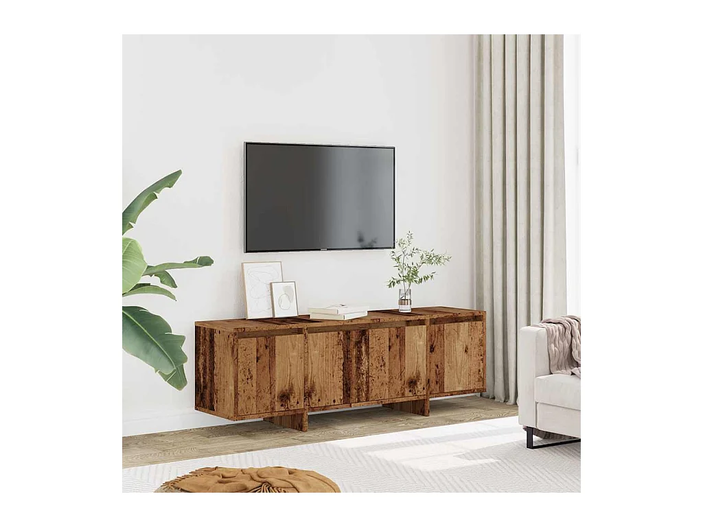 Mueble de TV | Mueble de salón madera ingeniería madera envejecida 120x30x40,5 cm