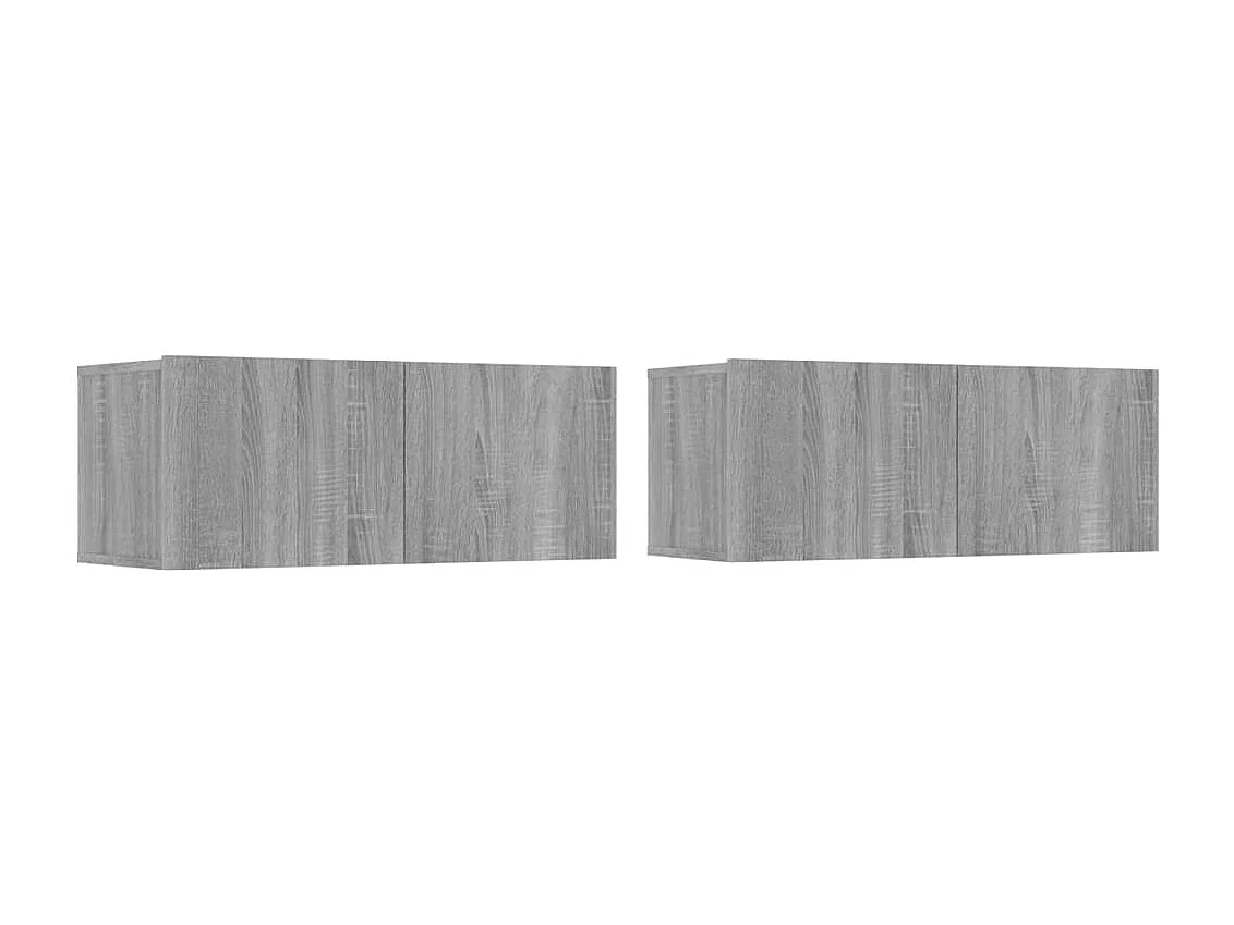 Ensemble de meubles TV | Bancs TV | Armoires TV 6 pcs Sonoma gris Bois d'ingénierie