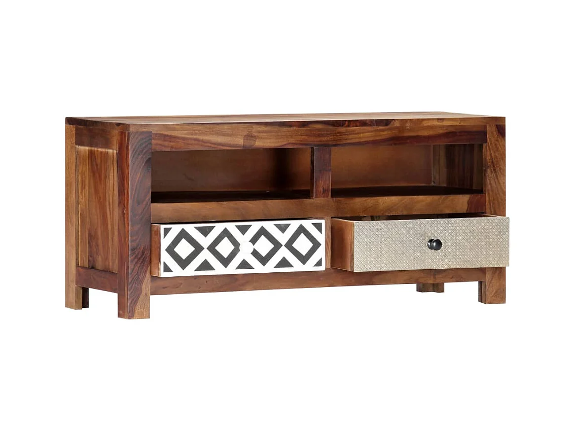 Mueble de TV | Mueble de salón madera maciza de acacia 90x30x40 cm