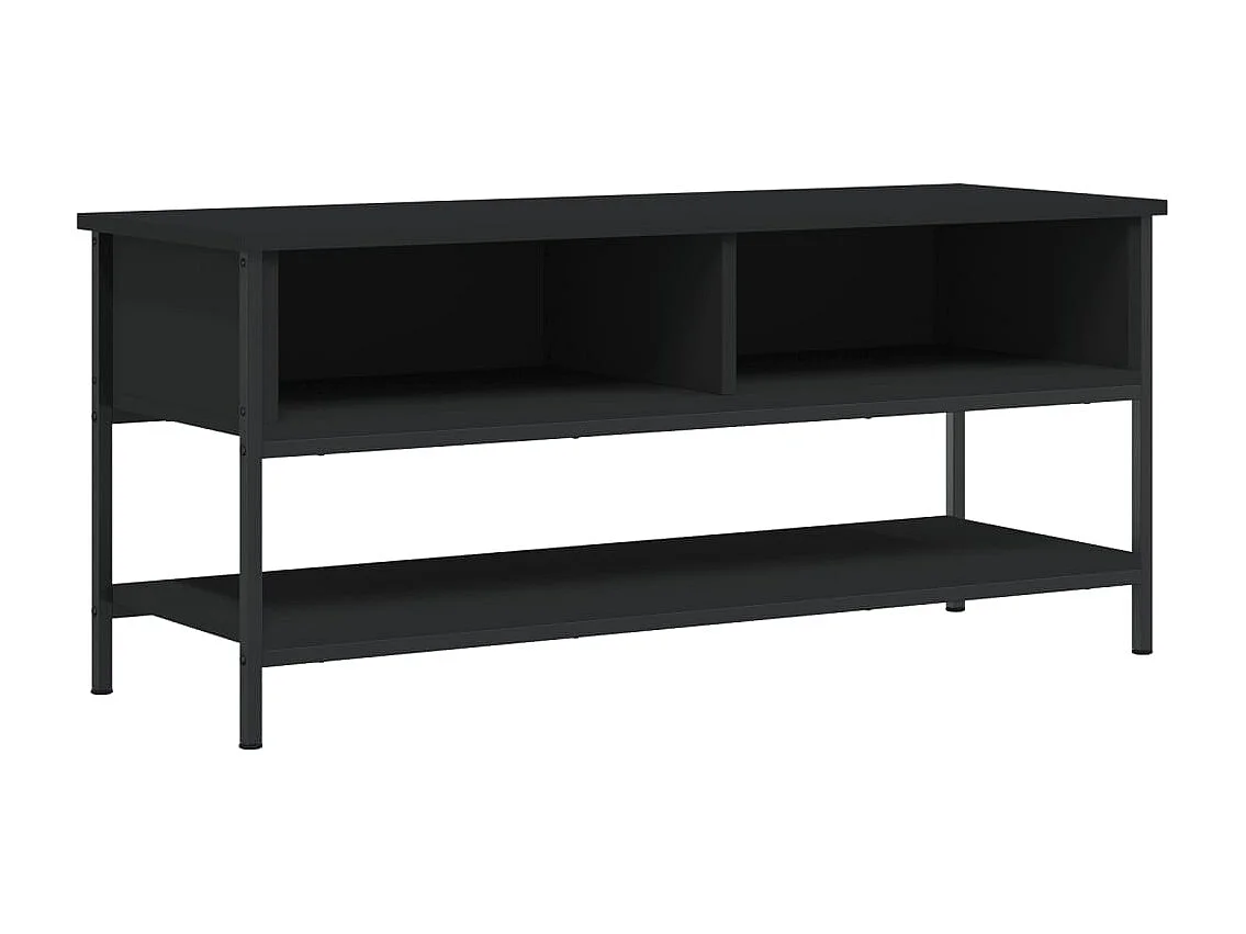 Mueble de TV | Mueble de salón madera contrachapada negro 100x35x45 cm