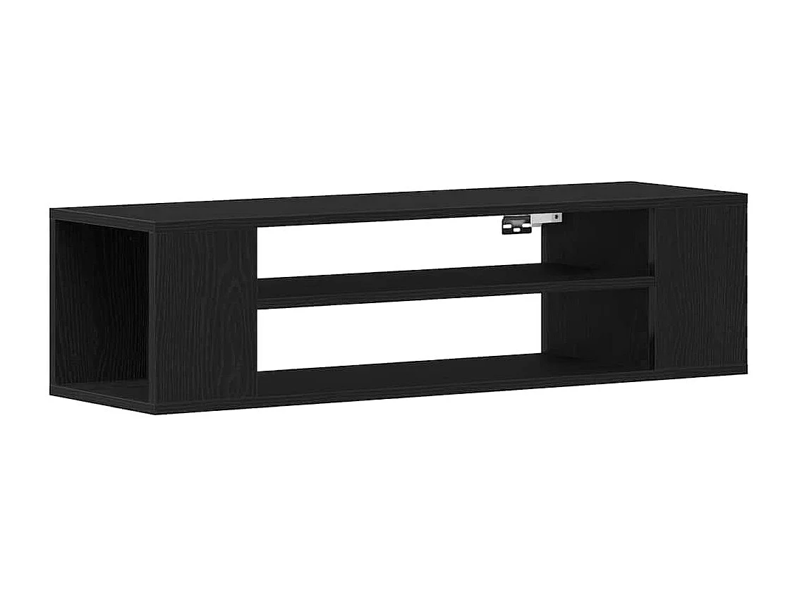 Gabinete de TV | Mueble de TV | Mueble de salón Negro 100 x 30 x 26.5 cm Madera contrachapada