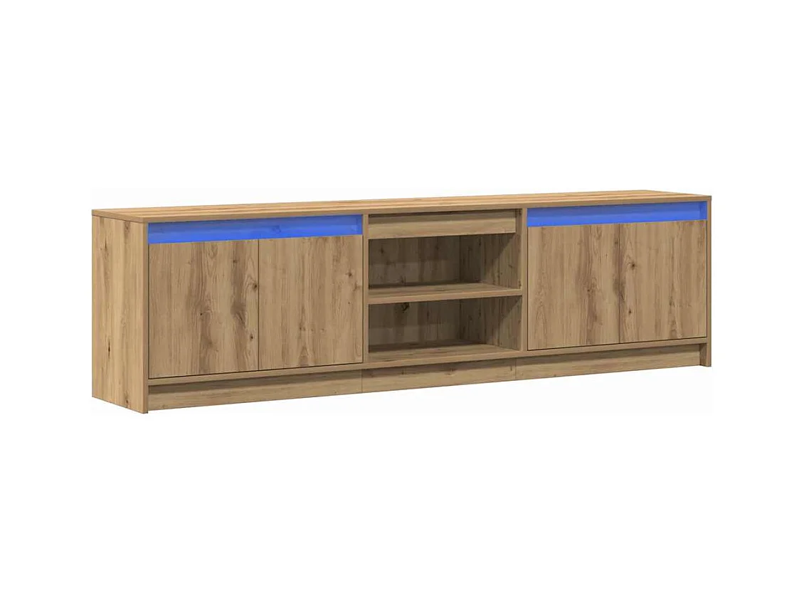 TV-kast | Tv-meubel | Tv-Bank Bruin 182 x 34 x 50 cm Geengineerd hout en Spaanplaat